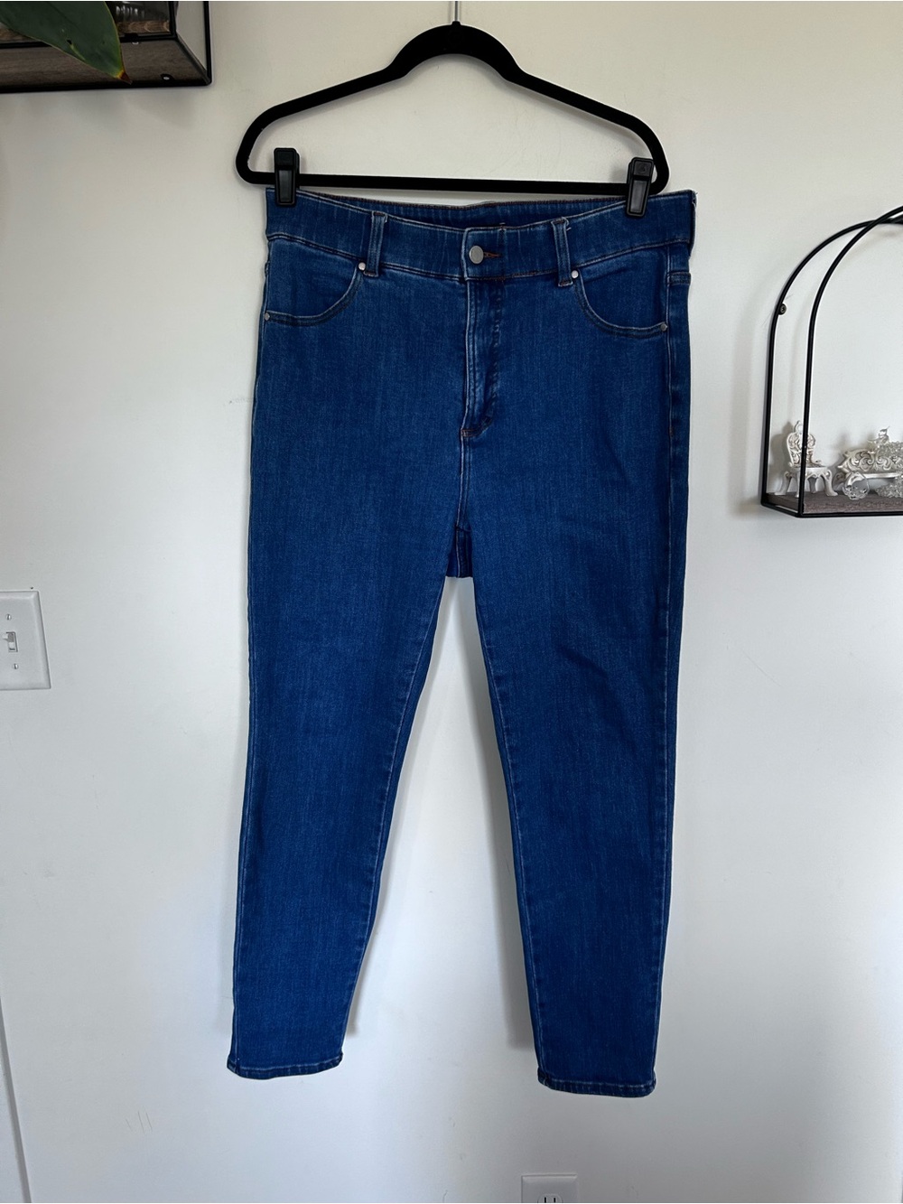 Universal Standard High Rise Skinny Denim Blue Jeans Size 16